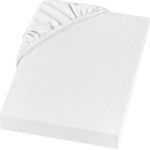 Setex - Feinbiber Bettlaken mit Gummizug kuschelig weich - Biber Spannbettlaken aus 100% Baumwolle mit rundum Spanngummi - Bettwäsche ganzjährig - Betttuch 140x200 cm Weiß