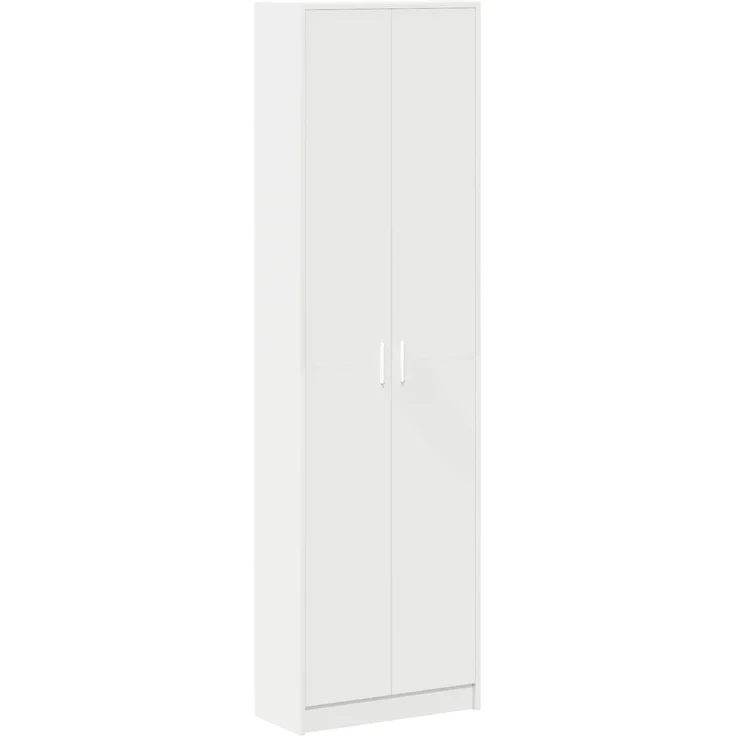 vidaXL Kleiderschrank mit Regal, Holzwerkstoff Weiß, 55 x 25 x 189 cm – Bild 2