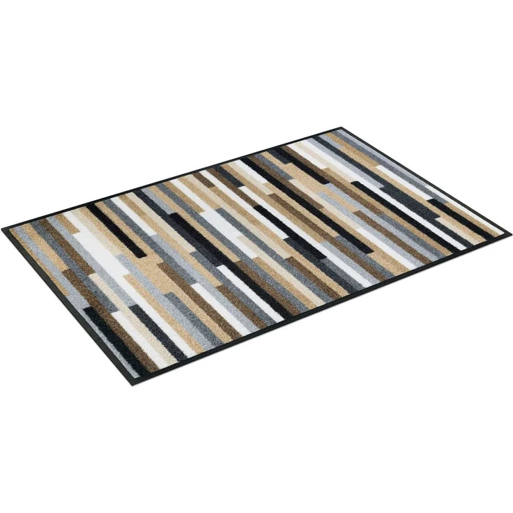 wash+dry by Kleen-Tex Fußmatte Mikado Stripes, rechteckig, Höhe: 7 mm, Schmutzfangläufer, modernes Streifen Design, rutschhemmend, waschbar – Bild 1