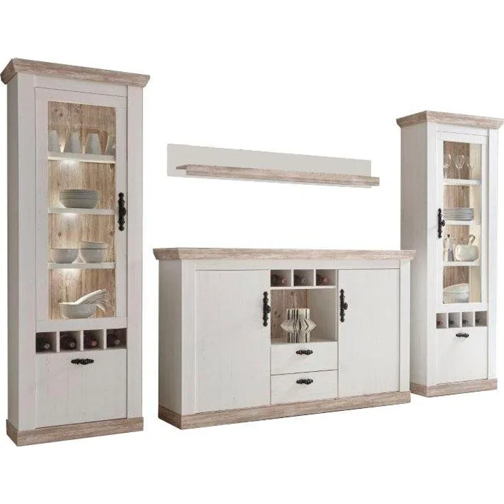 Home affaire Wohnwand Florenz 9, (Set, 4-St)