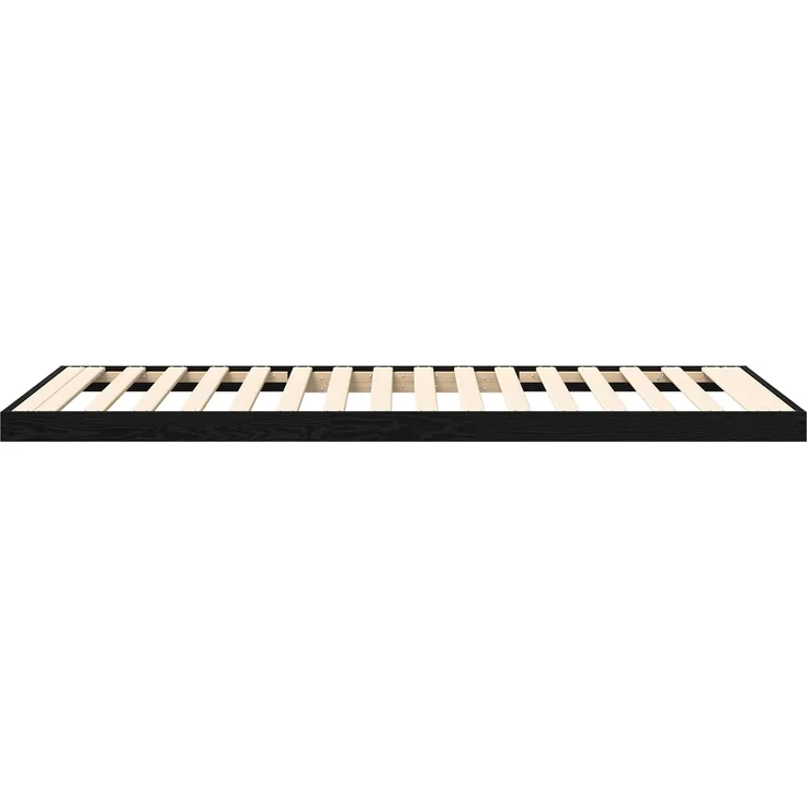 vidaXL Bodenbettrahmen, Holz Eichen-Optik Schwarz, 76,5x200 cm – Bild 7