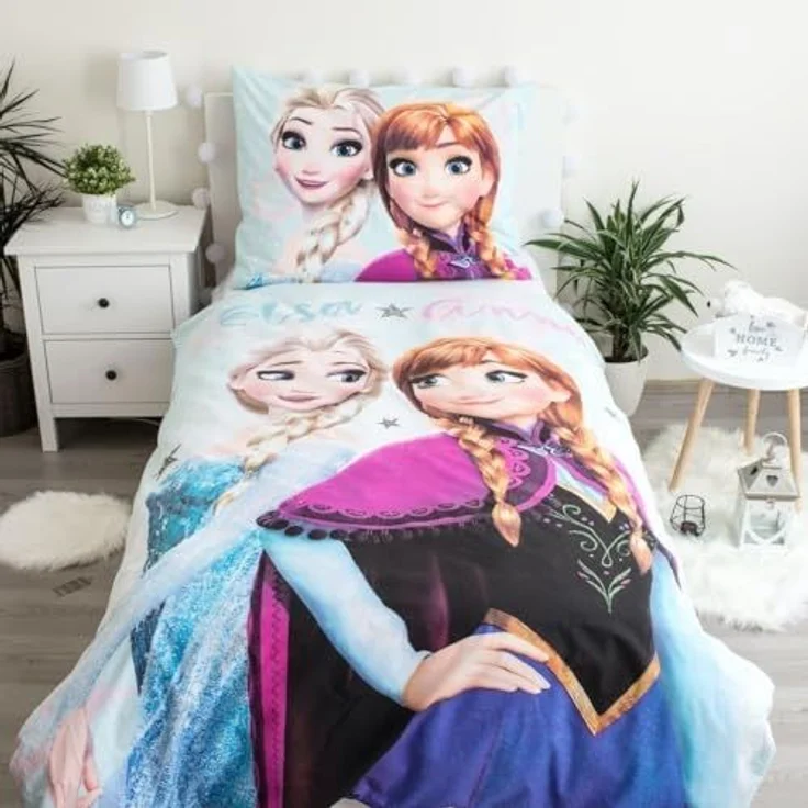 Disney Frozen Bettwäsche Set – Baumwolle Kinderbettwäsche 140x200 + 70x90 cm – Bild 2