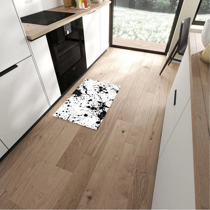 Primedeco Teppich Küchenteppich Farbkleckse PVC rutschfest abwaschbar Läufer, Rechteckig, Höhe: 3 mm, Pflegeleicht & Wasserabweisend – Bild 2