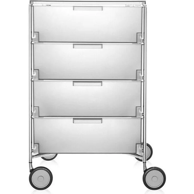 Kartell Mobil Aufbewahrungsschrank Stahl/Verchromt – Bild 2