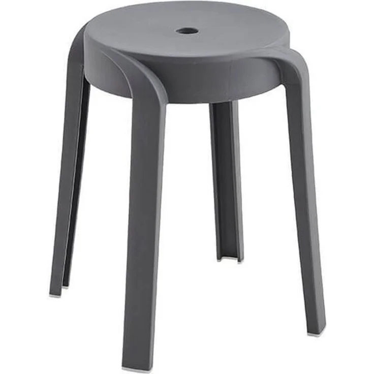 HOME DELUXE Hocker stapelbar NIVO – Grau, 2er Set – Bild 1