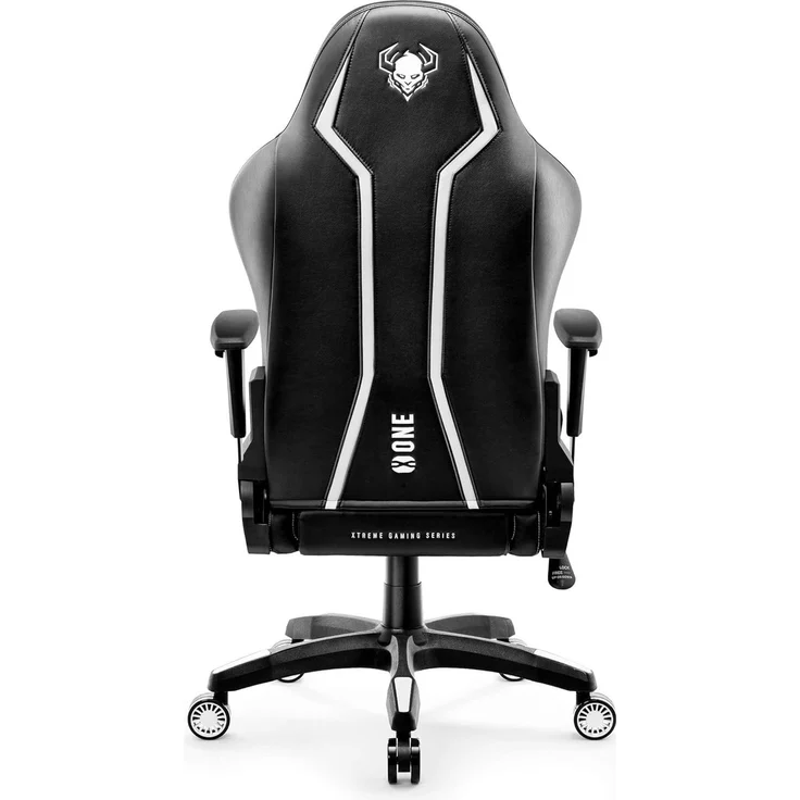 Diablo X-One 2.0 Gaming Stuhl für Kinder Gamer Chair Bürostuhl Schreibtischstuhl Verstellbare Armlehnen Ergonomisches Design Nacken/-Lendenkissen Wippfunktion Schwarz-Weiß Kids (S) – Bild 7