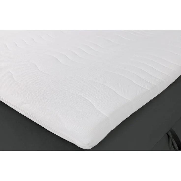 Selsey 'Daissy' Boxbett 140×200 mit Matratze und Topper, Samt, Dunkelgrau – Bild 7