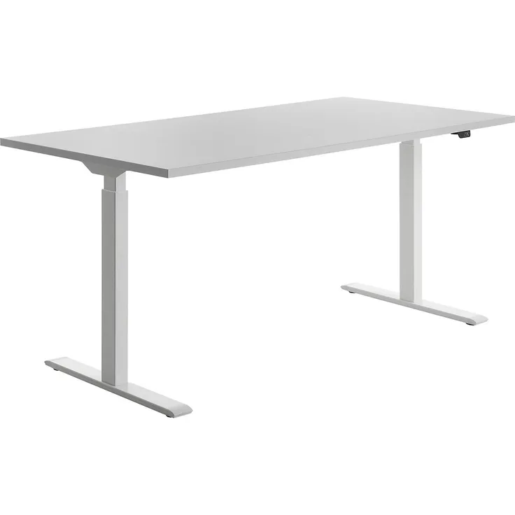 Topstar Sitz-/Steh-Schreibtisch, (B)1.600 mm, weiß elektr. höhenverstellbar Weiss