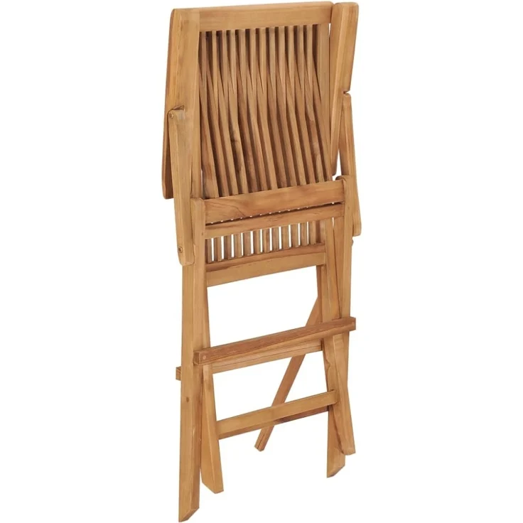 vidaXL Klappbare Gartenstühle 4 Stk. Massivholz Teak 3096593 – Bild 2