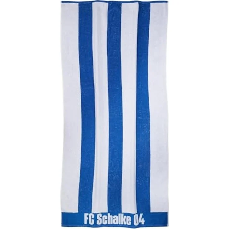 FC Schalke 04 Handtuch Set Handtuch/Duschtuch in blau weiß 100% Baumwolle – Bild 5