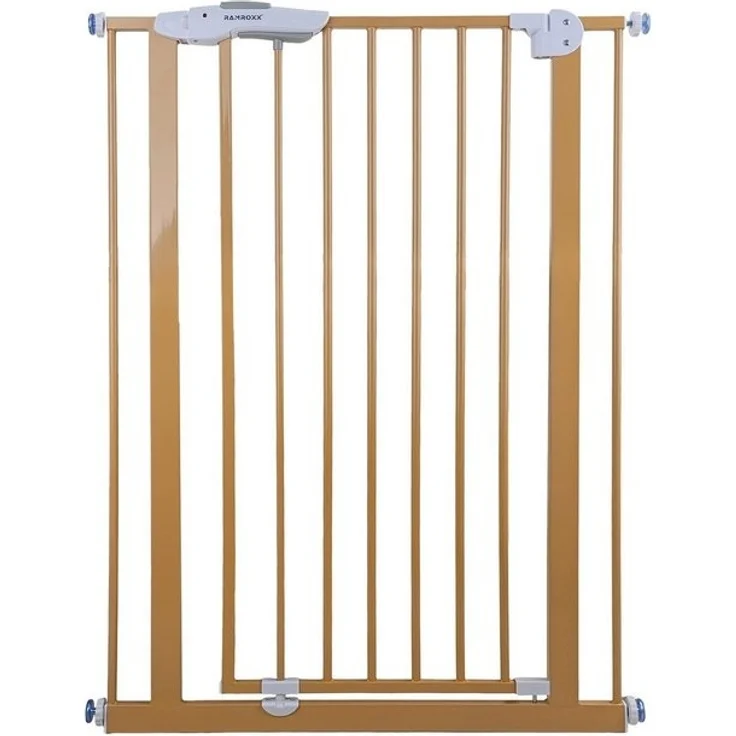 Absperrgitter Treppenschutzgitter beige für 75-85cm Durchgang 110cm Hoch – Bild 4