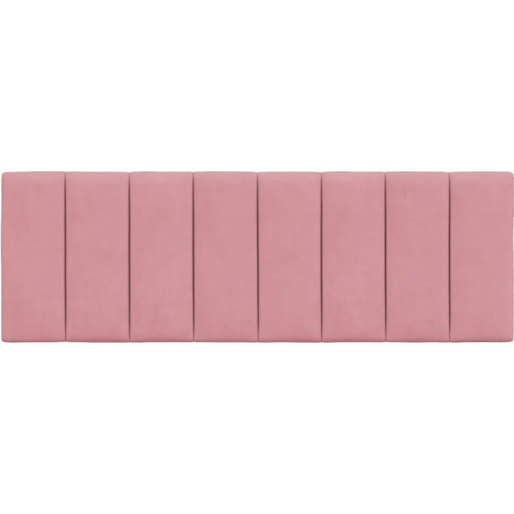 vidaXL Kopfteil-Kissen Rosa 120 cm Samt 374666 – Bild 5