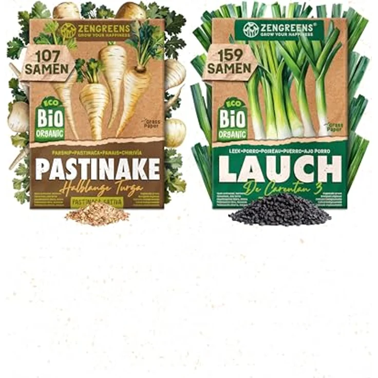 ZenGreens® - Bio Wintergemüsesamen im 10er Set - 10 Winter Gemüse Samen für den einfachen Anbau im Garten, Balkon oder Hochbeet - Pflanzensamen - Saatgut – Bild 15