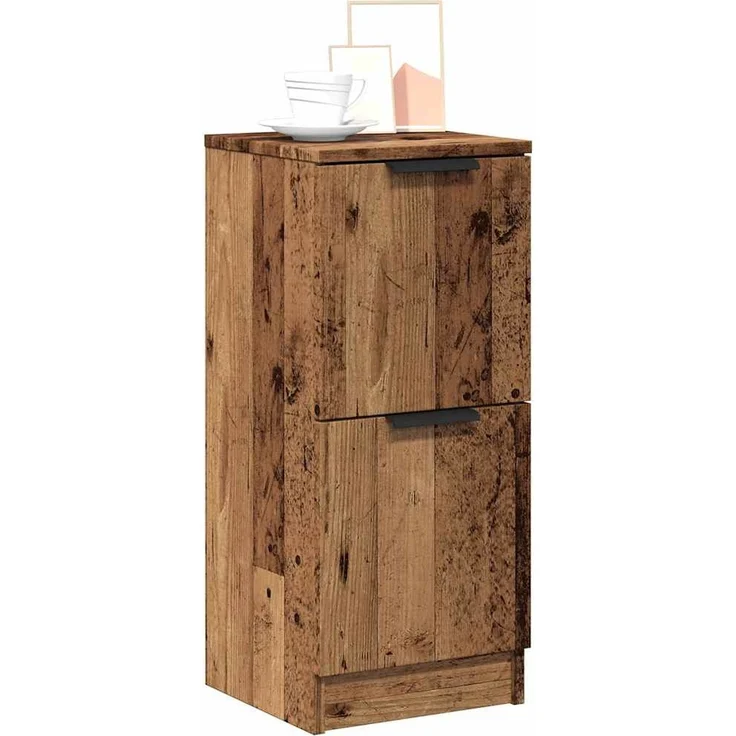 vidaXL Sideboard Altholz-Optik 30x30x70 cm Holzwerkstoff 856959 – Bild 1