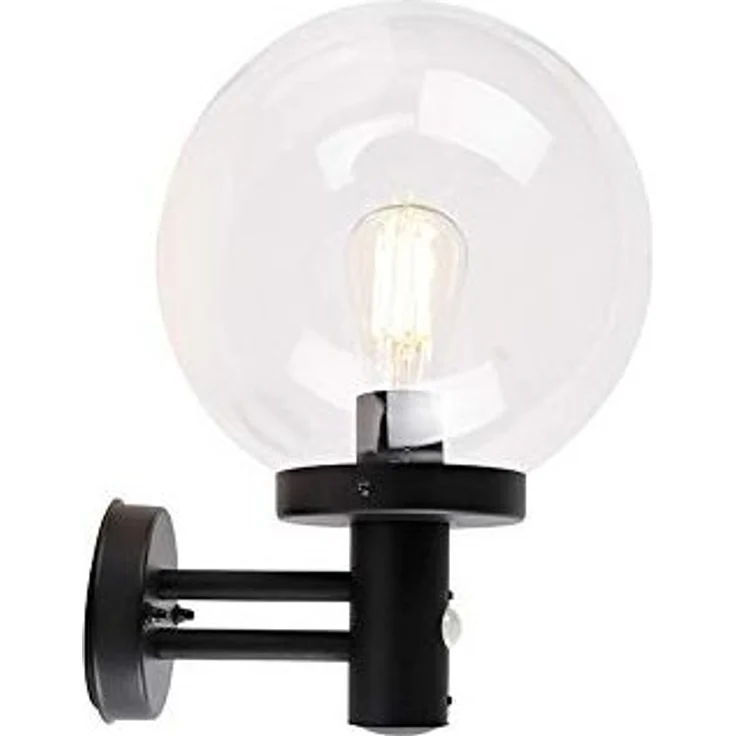 Qazqa Außen-Wandleuchte Sfera, ohne Leuchtmittel, E27, Schwarz, Modern, Kunststoff, 1-flammig – Bild 6
