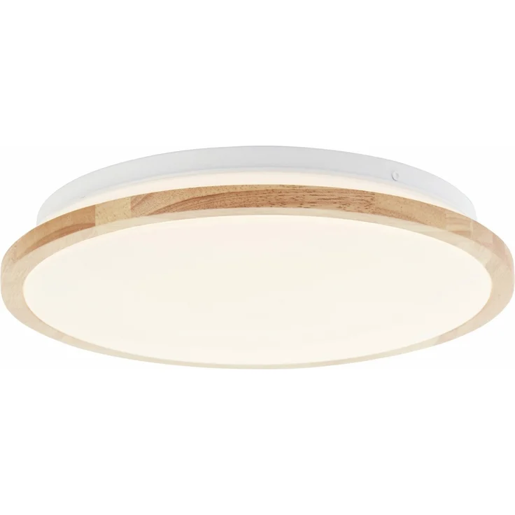 Brilliant LED Deckenleuchte Bario holz weiß 30 x 5,5 cm 18 W – Bild 1