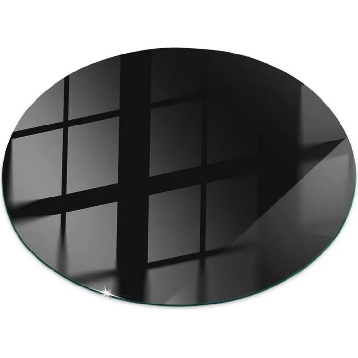 Tulup Tischplatte Glasplatte für Couchtisch Glatte schwarze Farbe Couchtisch Glasplatte