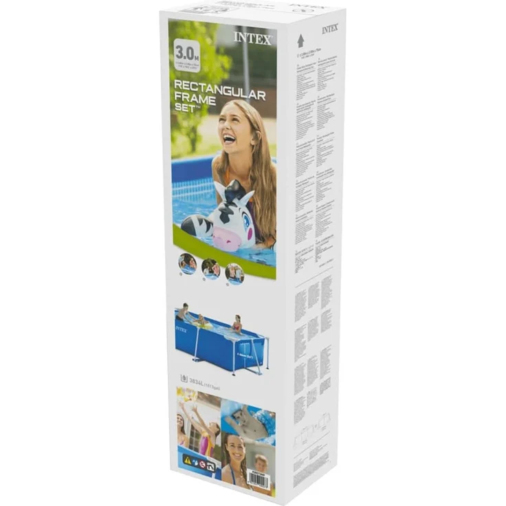 Intex 'Frame Swimming Pool Set Serie Family III', blau, 300 x 200 x 75 cm, rechteckig – Bild 5