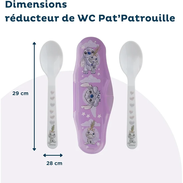 Disney Stitch Kinderlöffel Set 2-teilig – Reisebesteck mit Etui für Kleinkinder – Bild 5