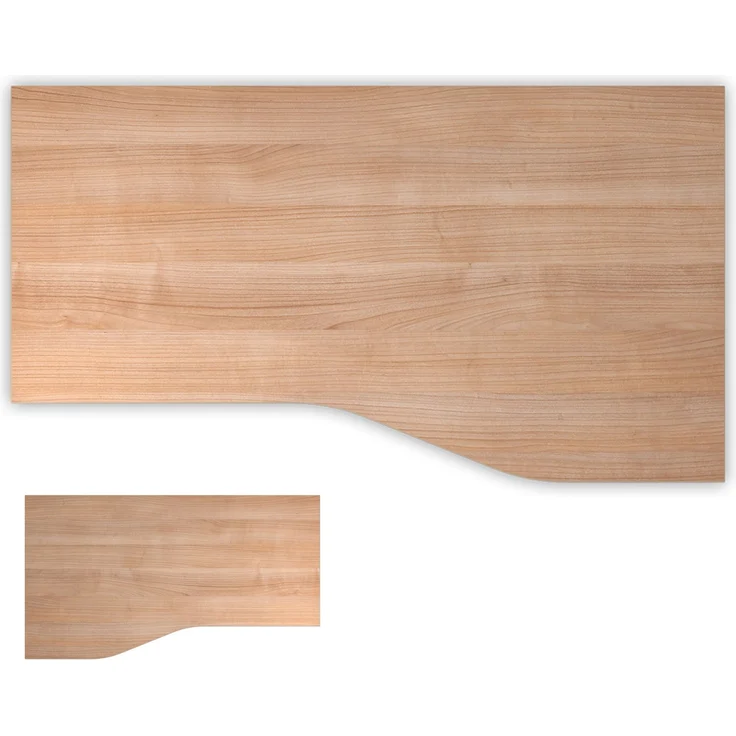 bümö Tischplatte 180x100 cm in Nussbaum, Schreibtischplatte aus Holz, Holzplatte, Spanplatte kratzfest beschichtet, ABS-Kante, 120 kg Tragkraft für DIY Homeoffice & Co, PL-18-N