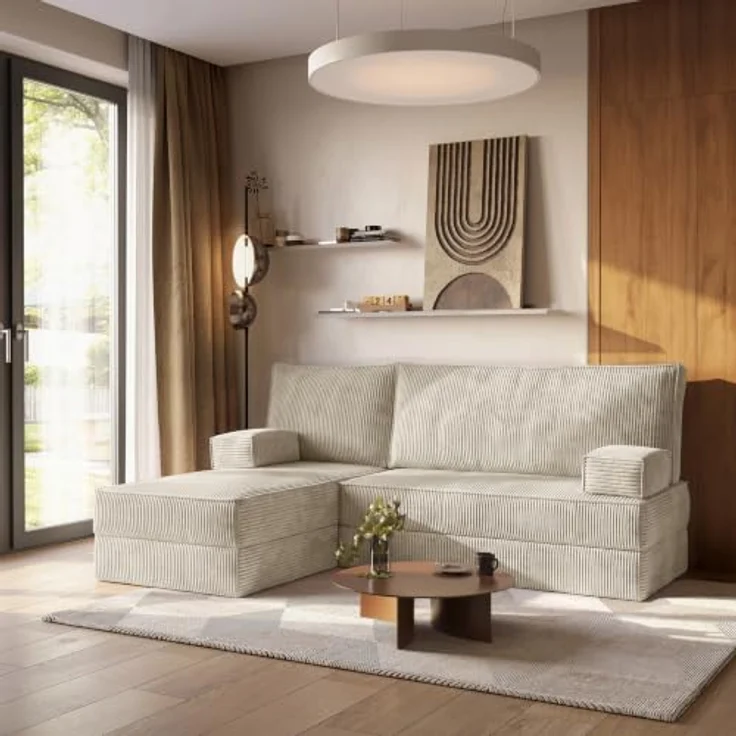 Masseno Ecksofa NOTIA, modulares Boneless Sofa mit Schlaffunktion, 200 cm Breite, POSO 100 Farbvariante – Bild 2