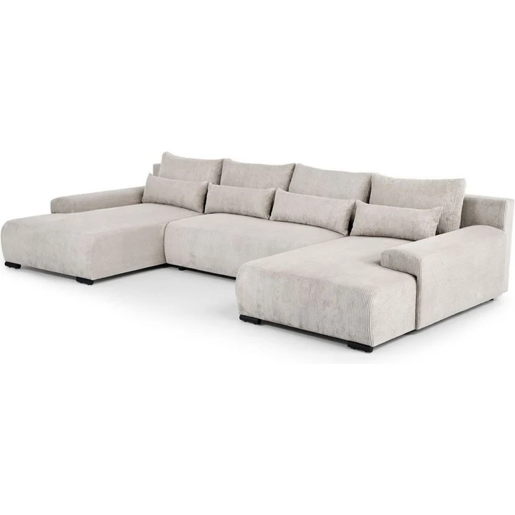 Beautysofa Ecksofa BENNY U, mit Schlaffunktion, mit Bettkasten, viele Farbvarianten – Bild 2