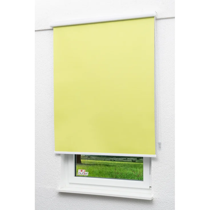 Lysel Outlet - Kassettenrollo abdunkelnd Apfelgrün, (B x H) 70cm x 175cm in grün/apfelgrün – Bild 4