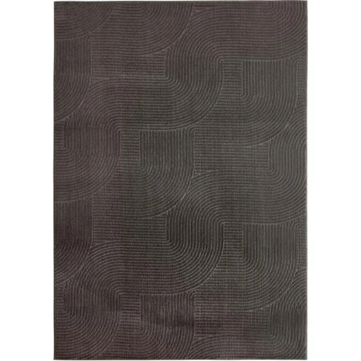 TaraCarpet Teppich TaraCarpet Homestyle 390 Wellen, rechteckig, Höhe: 10 mm, Felloptik hoch-tief waschbar Welle anthrazit 50x80 – Bild 4