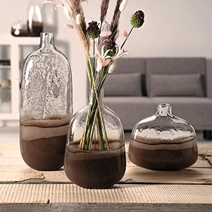 LEONARDO HOME Vase CASOLARE 50 cm, handgefertigtes Unikat in braun, Maße 50 x 20 x 10 cm, 4,8 kg – Bild 4