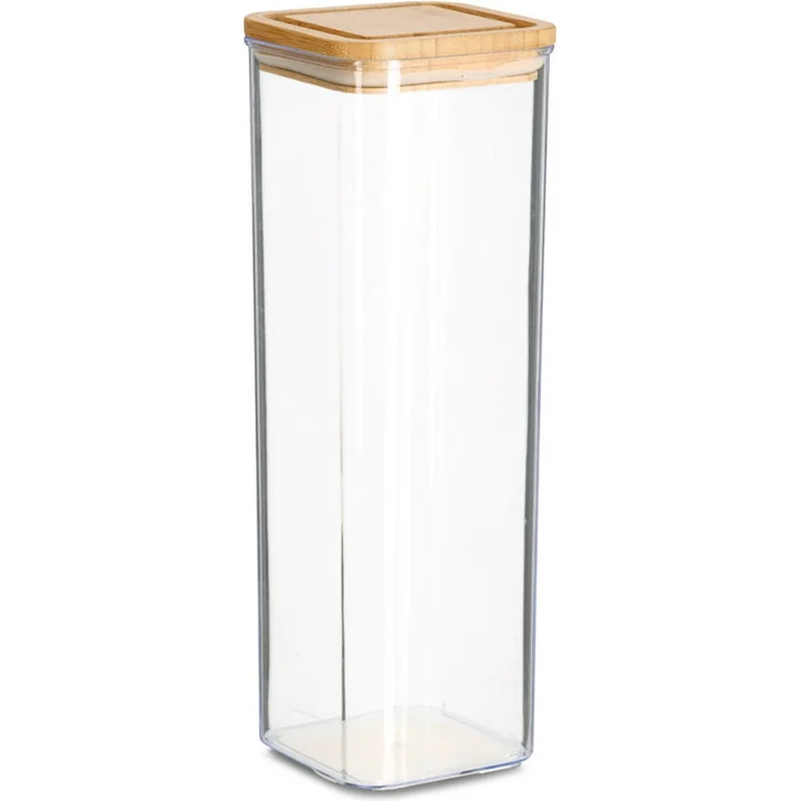 ZELLER 14769 Vorratsdose 1900 ml aus Kunststoff mit Bambusdeckel – Bild 1