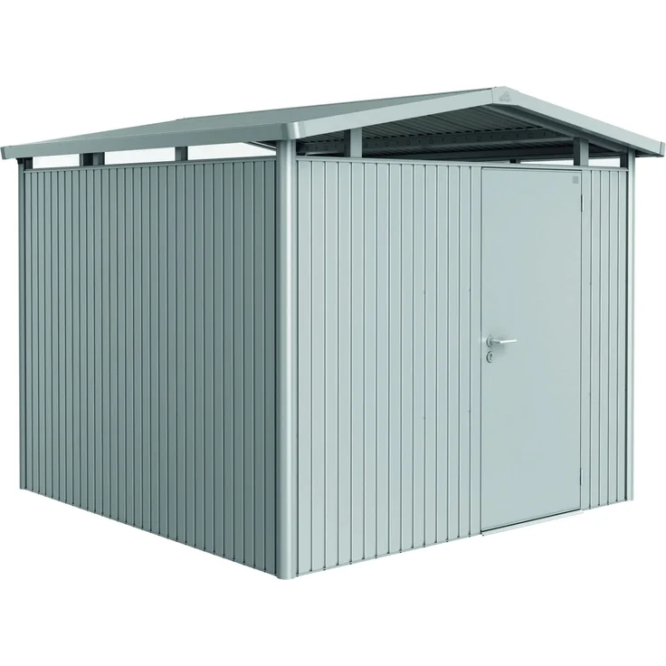 Biohort Gerätehaus Panorama, P4: 273 x 278 x 227 (b x t xh) cm, silber-metallic – Bild 1