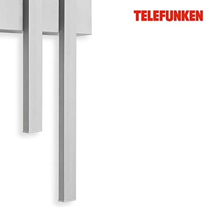 TELEFUNKEN LED Außenwandleuchte Graz, 2-flammig, 8 Watt, 780 Lumen, 4.000 Kelvin, IP44, Silber, 470x155x42mm – Bild 3