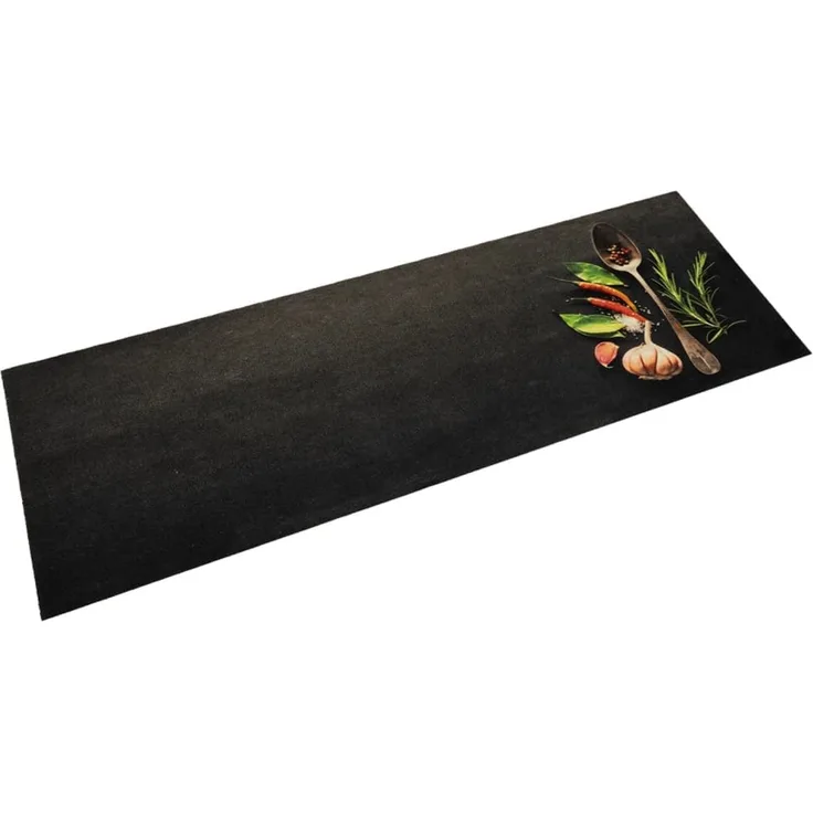 vidaXL Küchenteppich Waschbar Gewürze 60x180 cm Samt 4005612