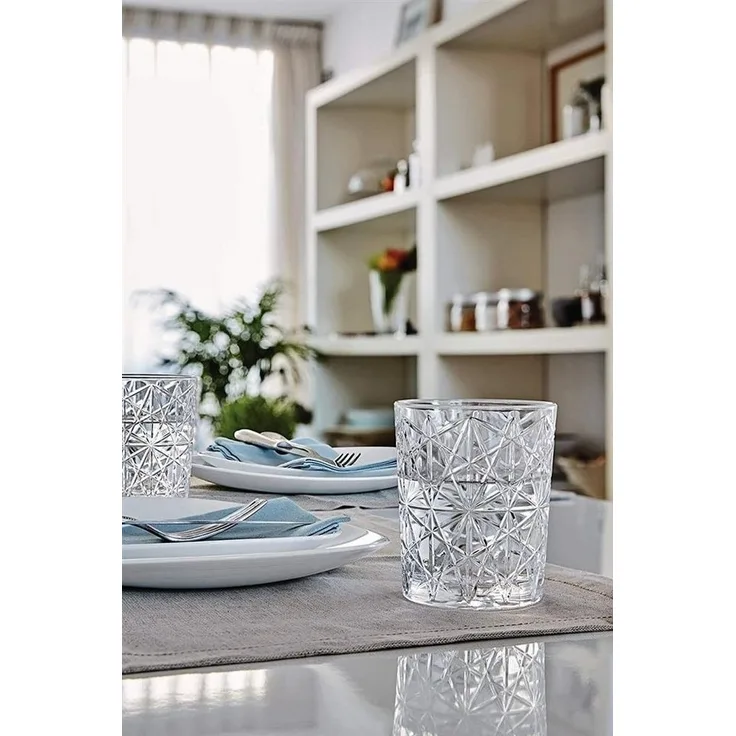 Bormioli Rocco Tumbler-Glas Lounge, Glas, Tumbler Trinkglas 390ml Glas transparent 6 Stück