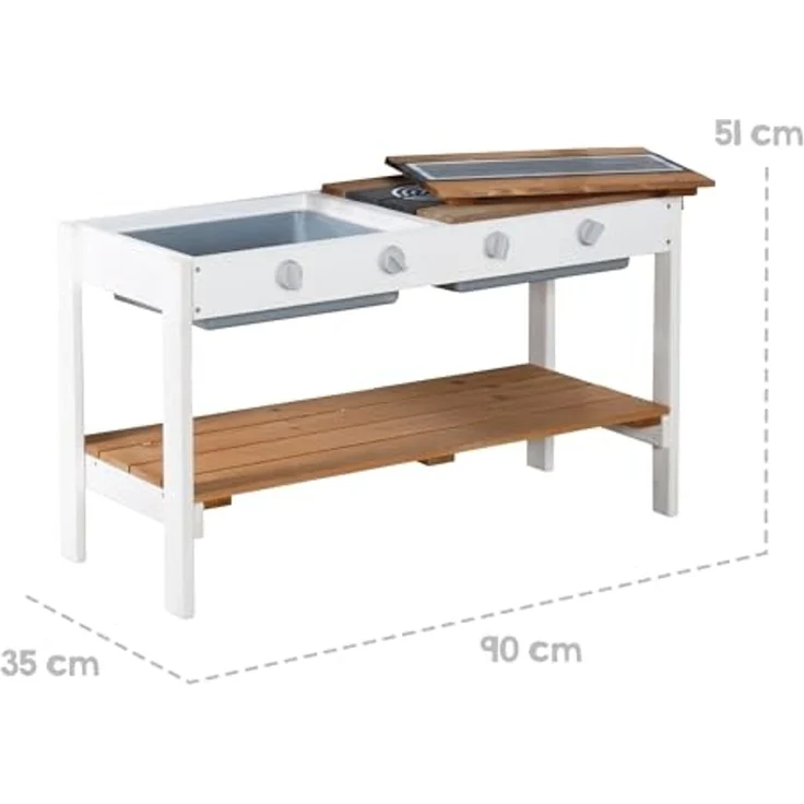 roba Spielhaus-Küche - Erweiterung mit BBQ-Grillfläche & Spielwannen - Mehrfarbig – Bild 6