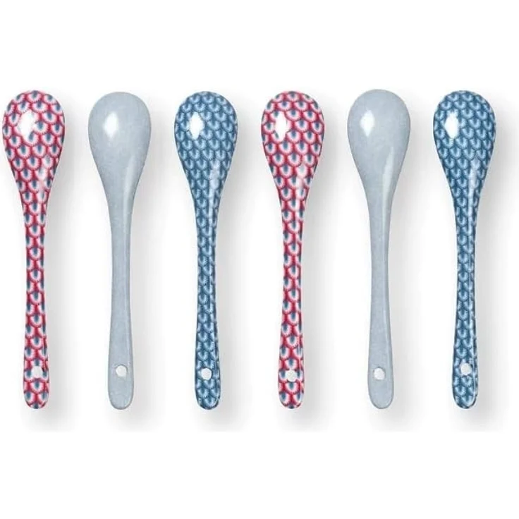 PiP Studio Besteck-Set Flower Festival Oriental Geschenkset Teelöffel blau 13cm, Porzellan, Giftset Teaspoons Oriental Flower Festival Blue 13cm – Bild 5