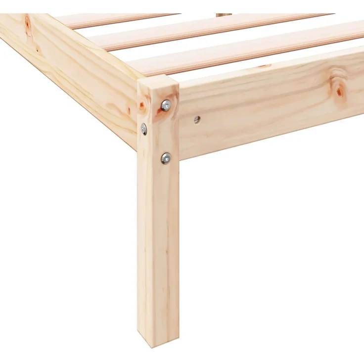 vidaXL Massivholzbett Extra Lang ohne Matratze 160x210 Kiefernholz 852408 – Bild 7