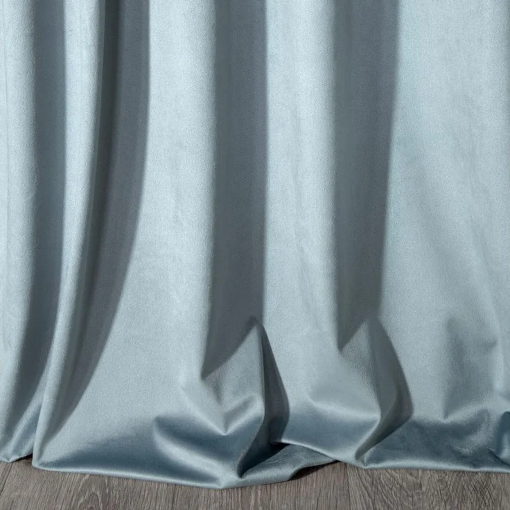 Eurofirany Vorhang VELVET (2 St), Ösen, blickdicht, Samt, 2er-Set Ösenschals aus Velvet, mit mittlerem Verdunkelungsgrad – Bild 3