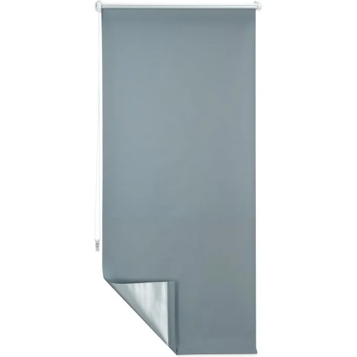 Relaxdays 3x Verdunkelungsrollo grau 60–120 70x210 – Bild 3