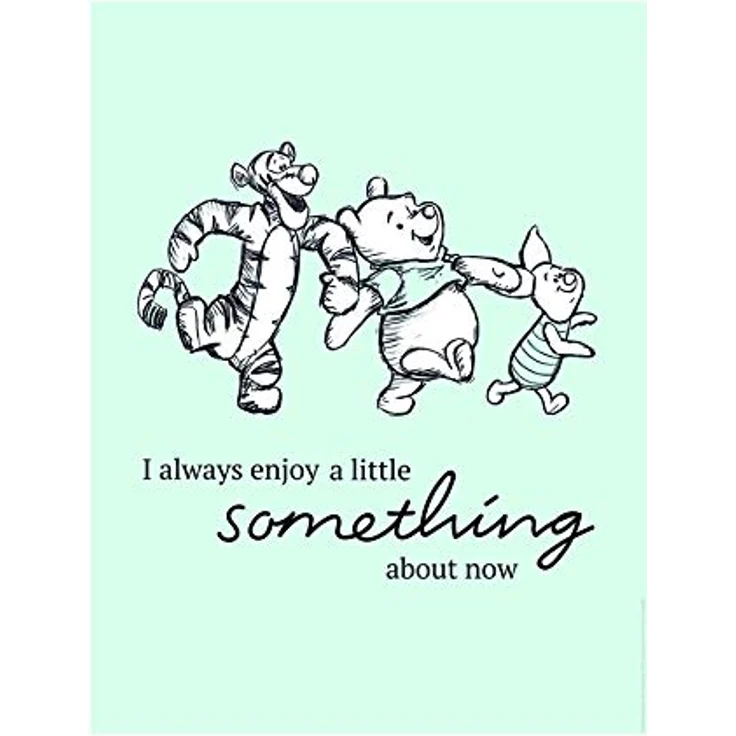 Komar Disney Wandbild Winnie Pooh Little Something, Kinderzimmer Dekoration, Kunstdruck 40x50cm, seidenmatte Oberfläche, ohne Rahmen, WB061-40x50 – Bild 1