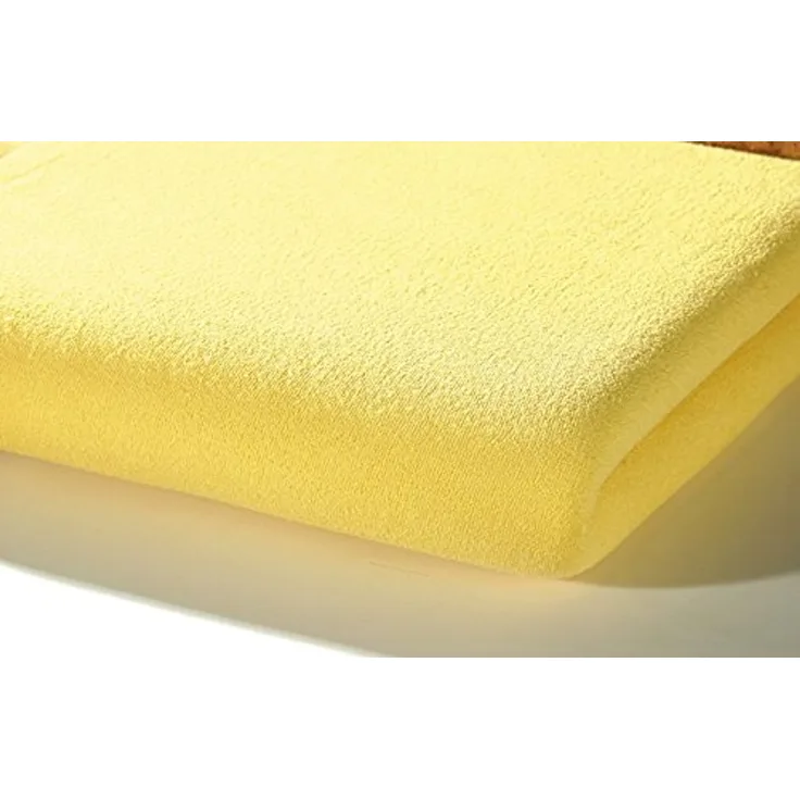 Alvi Spannbettlaken Frottee-Stretch gelb, 40x90 cm