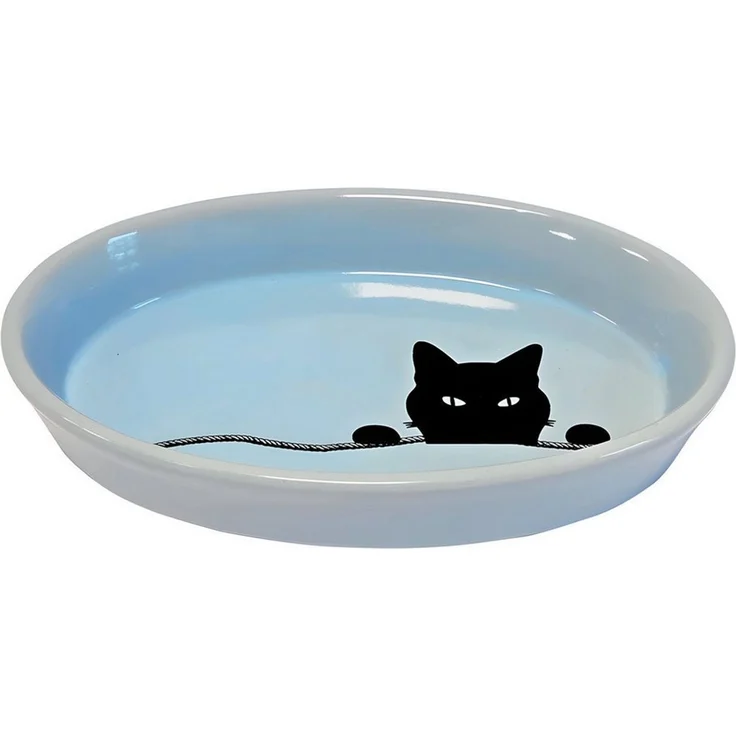 Nobby Futternapf Katzen Keramik-Napf Wilson hellblau – Bild 3