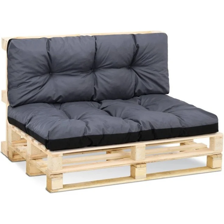 Amazinggirl Palettenkissen Palettenkissen Outdoor Waschbar - Set: 40x120 cm + 80x120 cm – Bild 4
