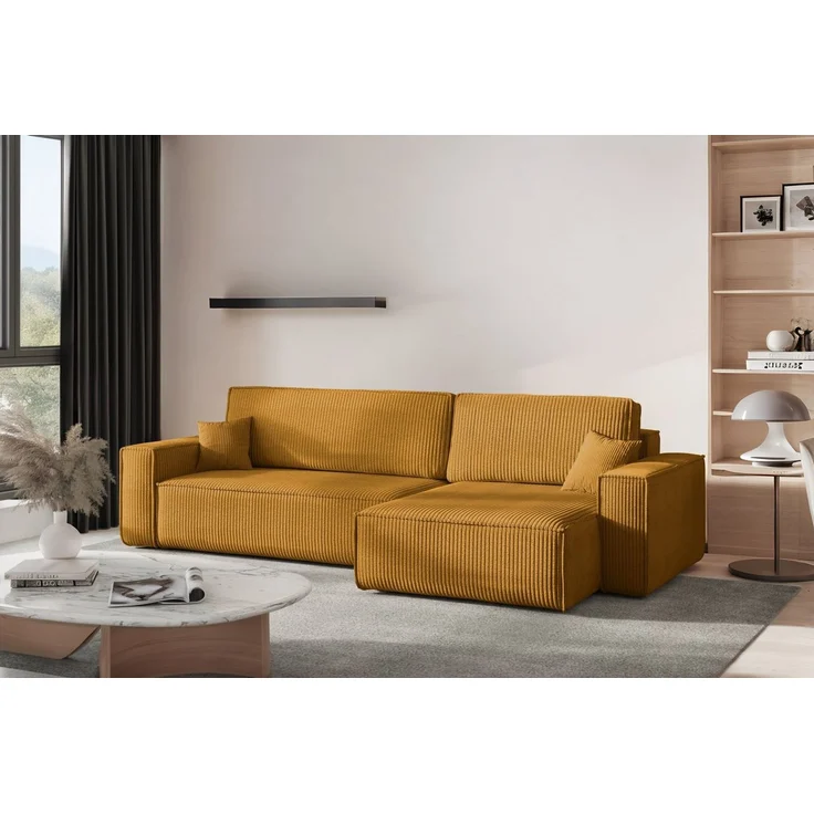 Kaiser Möbel Ecksofa mit schlaffunktion und bettkasten, BEST XL stoff Poso, Quelle, Verita, Mit Bettfunktion und Bettzeugfach – Bild 5