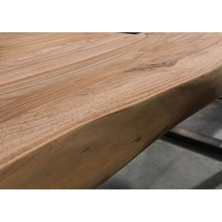 Baumtisch Sheesham 240x100x79 natur gebeizt / Mikado-Beine anthrazit matt FREEFORM 5 – Bild 2