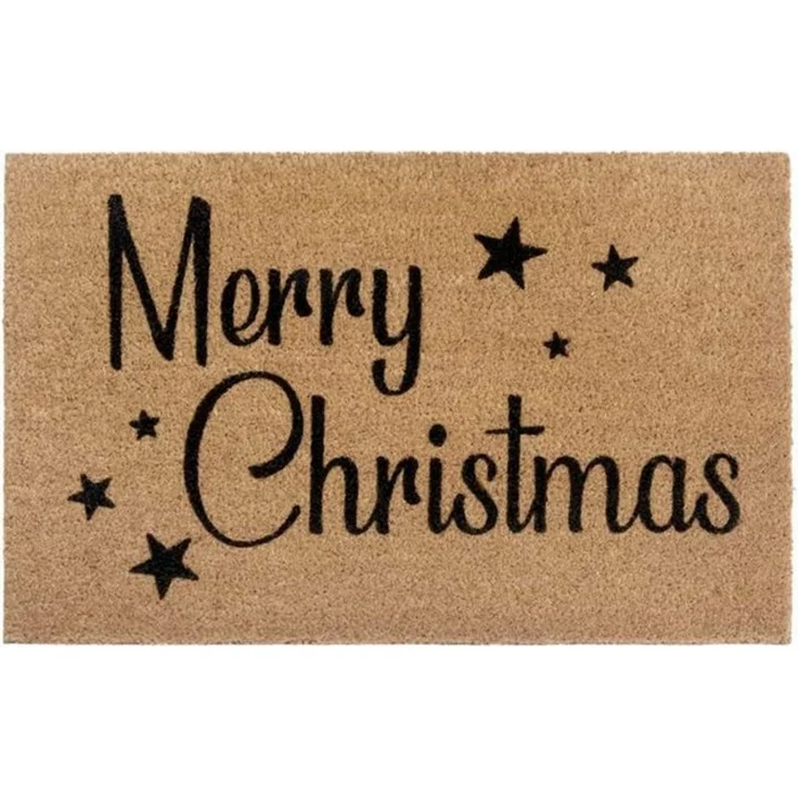 HANSE Home Fußmatte Kokos Christmas Stars, Türmatte, rechteckig, Höhe: 15 mm, Weihnachten, Schmutzfangmatte, Outdoor, Rutschfest, Innen, Kokosmatte – Bild 4
