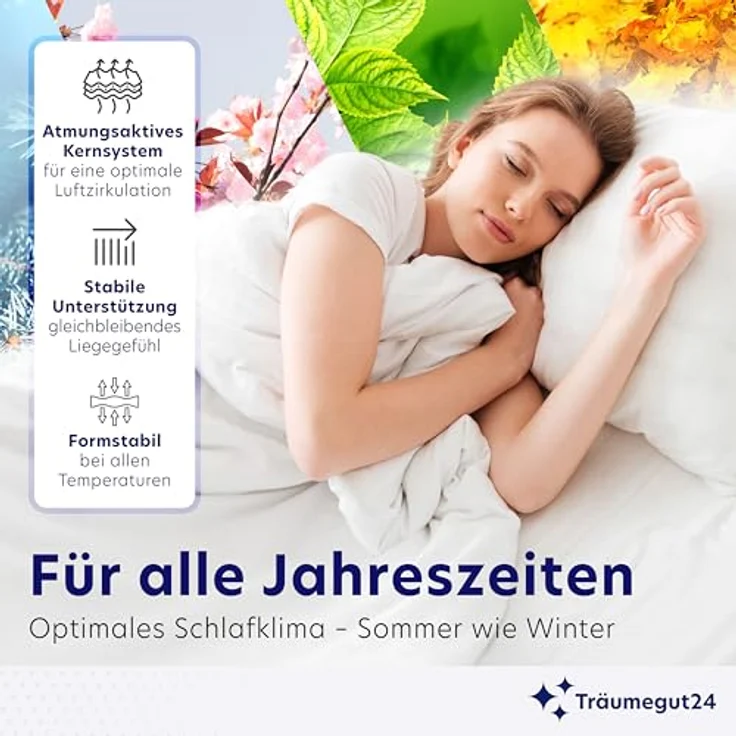 Träumegut24 AquaFlex® ergonomische 7-Zonen Kaltschaummatratze, Öko-Tex Zertifiziert, Höhe 16 cm, 160x200 cm, H2 – Bild 7