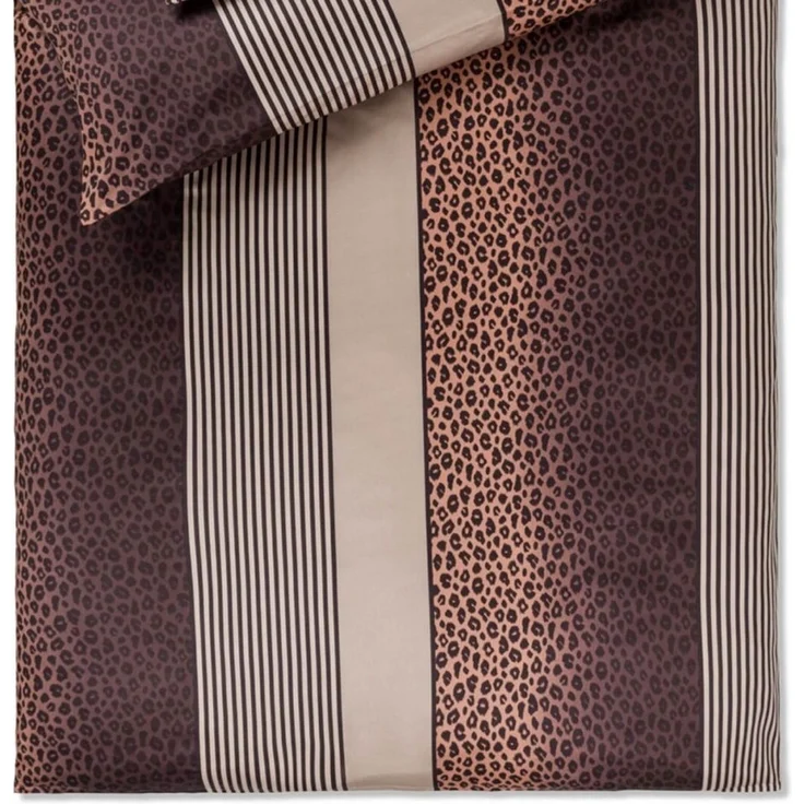 JOOP! Bettwäsche Leo 4112 09 Taupe Mako Satin 200 x 200 + 2x 80 x 80 cm – Bild 2