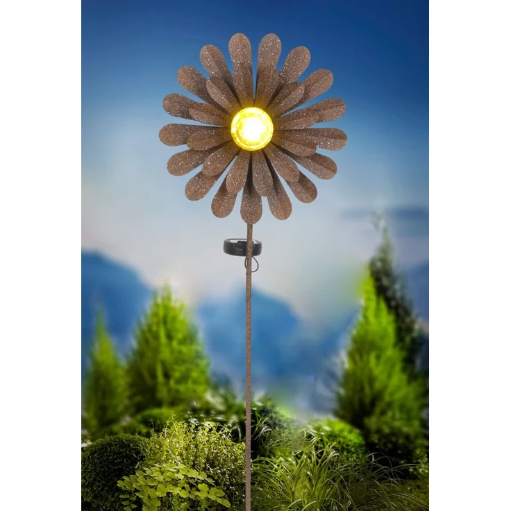 Ambia Garden 'SOLARLEUCHTE' Solarleuchte, Metall rost, 12 x 90 x 26.5 cm, Outdoor geeignet – Bild 2