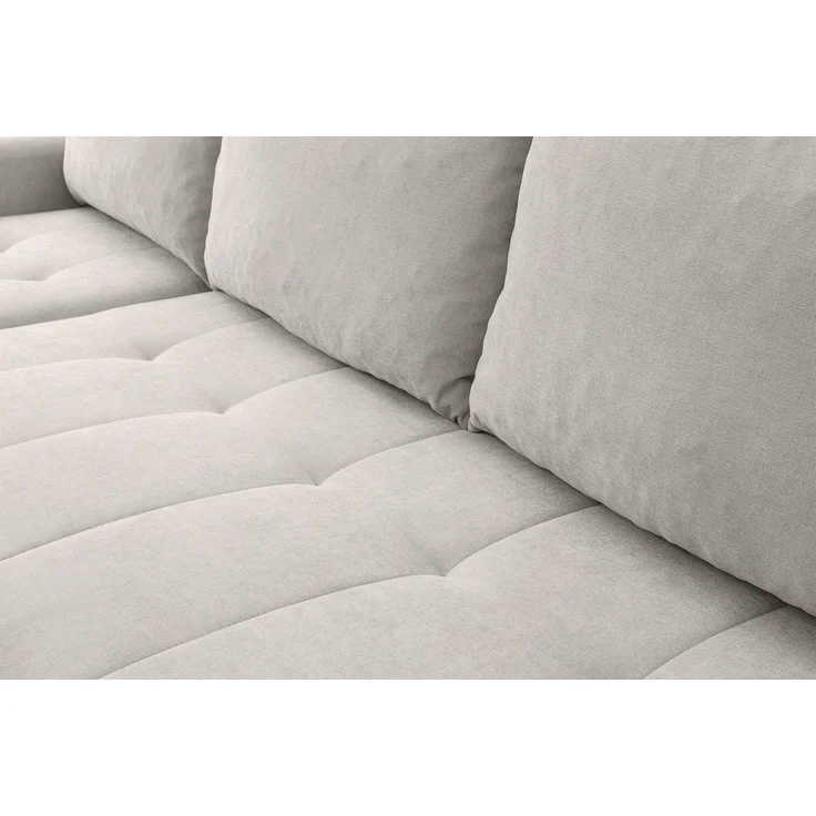Selsey 'Timmone' Ecksofa mit Schlaffunktion & Bettkasten, Chenille, Universal, Hellbeige – Bild 7